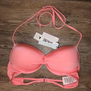 NWT Bikini Lab Peach Push-Up Bikini Top